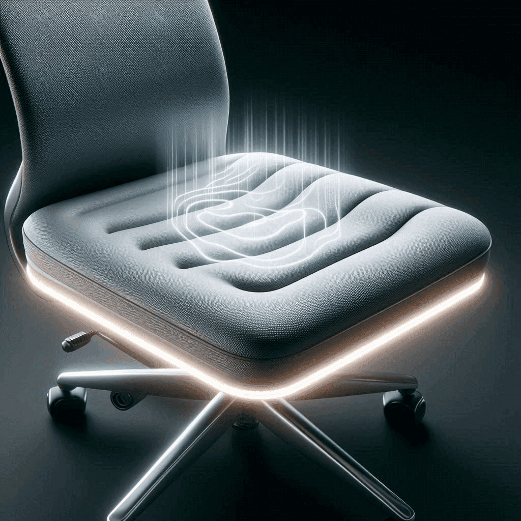 The Emotional Cushion prototype with embedded LED strip
